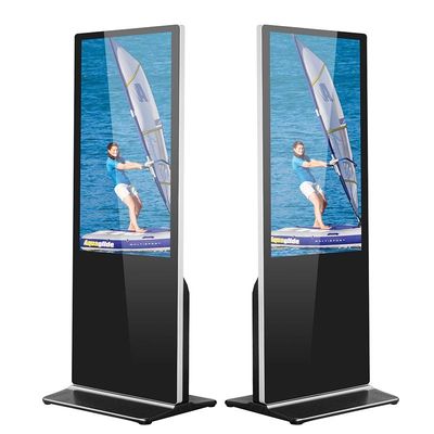 Pubblicità del pavimento di LCD del monitor che sta corrosione 280cd/m2 del contrassegno 75inch di Digital anti