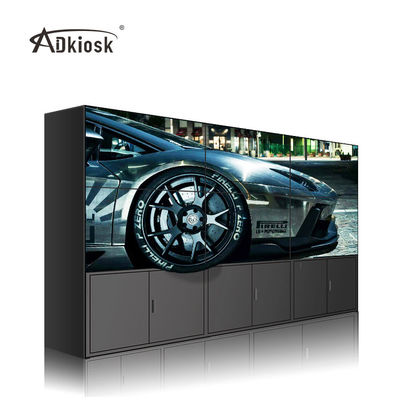 Spessore LCD 55Inch di risoluzione 110mm dell'esposizione di parete del supporto di FHD video 1920X1080