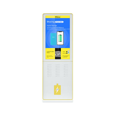 Porti di carico del chiosco 5000mah 24 del telefono cellulare di GPRS con lo schermo 43inch