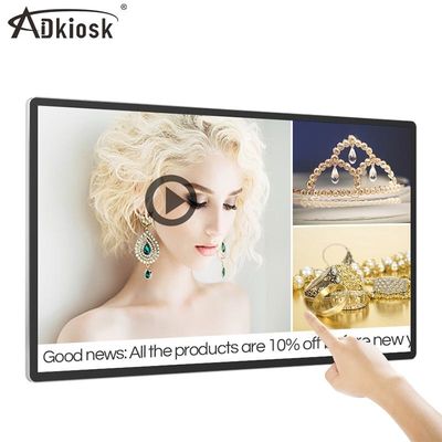 Tempo di reazione LCD fissato al muro a 43 pollici di Wifi 50hz 6ms della rete del giocatore dell'annuncio dello schermo