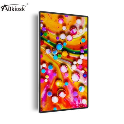 Contrassegno fissato al muro ultra sottile 400cd/m2 dell'interno a 21,5 pollici di Digital
