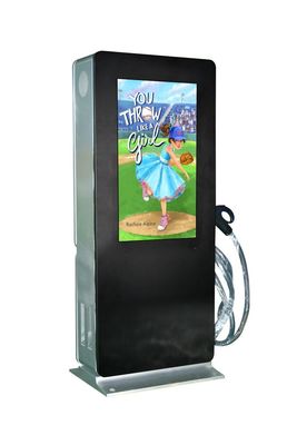 Vetro a 32 pollici dell'esposizione 6mm del touch screen di Digital con il totem all'aperto di Digital di potere retroilluminato