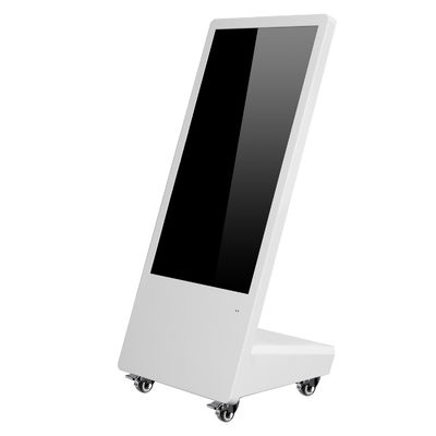 Totem LCD mobile del contrassegno 32inch di Digital di pubblicità con le ruote universali