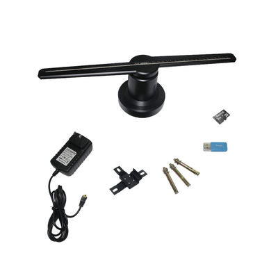l'esposizione leggera eccellente del fan dell'ologramma 2Blades 3D di 56cm con la lampada di 638pcs LED borda la luce