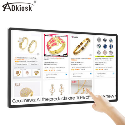 Vetro infrarosso fissato al muro del chiosco interattivo a 32-55 pollici 3mm del touch screen