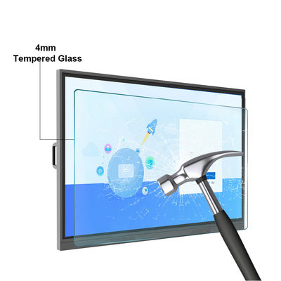 Lavagna interattiva 75inch Fram di alluminio 4k del touch screen LCD per insegnamento