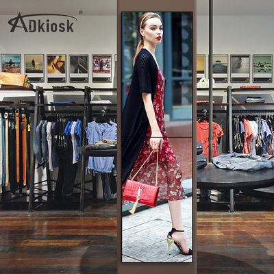 sostegno di alluminio a 55 pollici di pubblicità LCD senza cuciture dell'esposizione di 4k AC100V