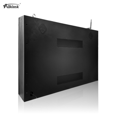 Schermo LCD all'aperto di vetro temperato 500cd/M2 1080p Ip55 fissato al muro