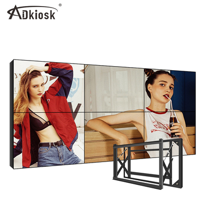 risoluzione LCD a 55 pollici dell'esposizione di parete di 100V LG video 2K 4K FHD con l'incastonatura di 1.8mm