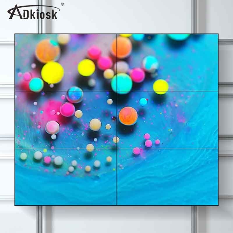 luminosità LCD 2x3 del cdm dello schermo 500 di Digital dell'esposizione di parete dell'incastonatura 49Inch di 1.8mm video