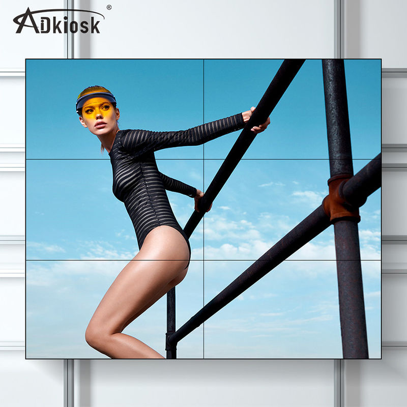 Video risoluzione LCD dell'interno dello schermo di visualizzazione della parete 240V 55Inch FHD con l'incastonatura di 1.8mm